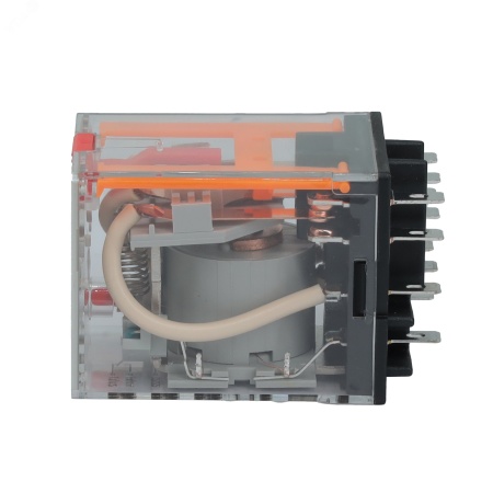 IR-230AC-3CO-D Реле миниатюрное силовое, 3CO, ком. ток 16А, AgSnO2, напряжение 230V AC, опция: тест-кнопка+светодиод DKC 