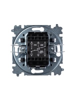 Переключатель двухклавишный Levit кофе макиато / белый ABB 3559H-A52445 18W 2CHH595245A6018