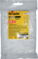 Дюбель-хомут 5-10мм нейлон белый (50шт) Navigator Group 71848 19559