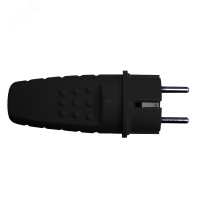 Вилка прямая c/з каучук 16А 250В IP44 (еврослот) UNIVersal 602227