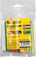 Набор термоусадочных трубок 8/4 (7 цветов по 3шт) 10см Navigator Group 71119 17364
