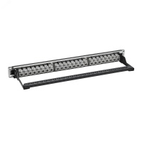 Патч-панель 191UCAT5E 24 модуля RJ45 экранированная DKC RN5PPF24