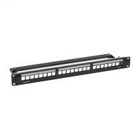 Патч-панель 191UCAT5E 24 модуля RJ45 экранированная DKC RN5PPF24
