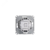 GLOSSA Выключатель двухклавишный с подсветкой в рамку белый схема 5а Systeme Electric GSL000153 SE (Потенциал)
