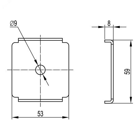 FC37311R Пластина для подвеса проволочного лотка на шпильке DKC 