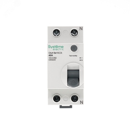 C9R56240 Выключатель дифференциального тока (ВДТ) 40А 2P 100мА Тип-AC 230В City9 Set Systeme Electric 