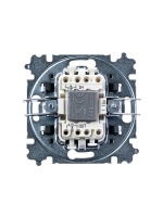 Выключатель одноклавишный с подсветкой Levit сталь / дымчатый чёрный ABB 3559H-A01446 69W 2CHH590146A6069