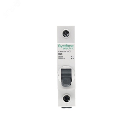 C9F34125 Выключатель автоматический однополюсный 25А С 4.5kA 230В City9 Set Systeme Electric 