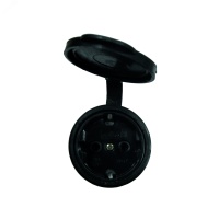 Разъем штепсельный с заземлением каучук 16А 250В IP44 (еврослот) UNIVersal 602228