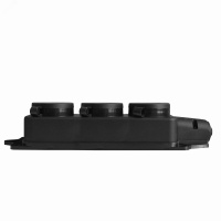 Колодка тройная однофазная с заглушками с/з каучук 16А 250В IP44 (еврослот) UNIVersal 602230