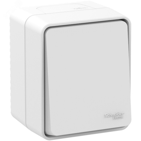 ATN540161 AtlasDesign Profi54 переключатель одноклавишный IP54 10 АХ, БЕЛЫЙ, Россия Systeme Electric 
