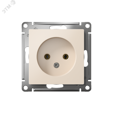 ATN000241 Розетка ATLASDESIGN без заземления 16А механизм бежевый Systeme Electric 