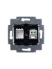 5014H-A51017 18W Розетка информационная Levit RJ45 категория 5e и заглушка кофе макиато ABB  2CHH295117A6018