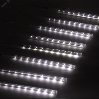 Гирлянда LED Сосульки 2.1м холодный свет, 7V, IP44 (трансформатор в комплекте) ЭРА Б0041910