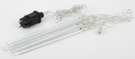 Б0041910 Гирлянда LED Сосульки 2.1м холодный свет, 7V, IP44 (трансформатор в комплекте) ЭРА 