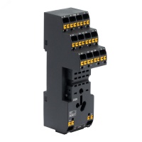 Колодка с клеммами push-in для реле на 4 группы: IR-24DC/220DC/230AC-4CO DKC IR-B4-PT