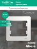 GSL000101 GLOSSA Рамка 1 пост белая Systeme Electric 