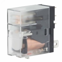 Реле миниатюрное промышленное, 1CO, ком. ток 12А, AgSnO2, напряжение 230V AC, опция: светодиод DKC IR-230AC-1CO