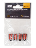 Клемма СМК 222-412 строительно-монтажная (4шт) IEK UKZ-004-412