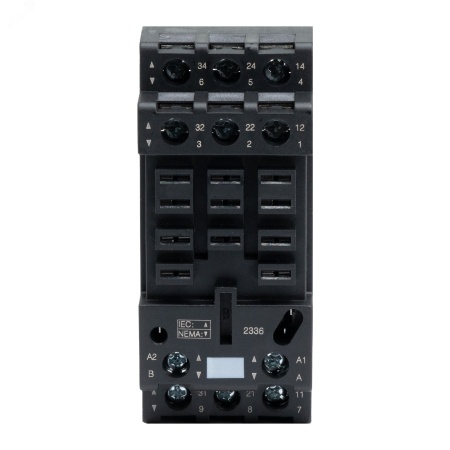 IR-B3-SC Колодка с винтовыми клеммами для силового реле на 3 группы: IR-24DC/230AC-3CO DKC 