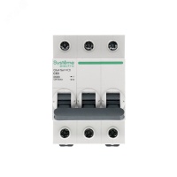 Выключатель автоматический трехполюсный 63А С 4.5kA 400В City9 Set Systeme Electric C9F34363