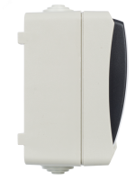 ФОРС Выключатель двухклавишный наружный IP54 IEK EVS20-K03-10-54-DC