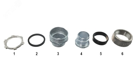 zeta40416 Резьбовой крепежный элемент с наружной резьбой РКН-50 У2 IP54 ЗЭТАРУС 