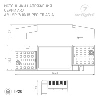 Блок питания ARV-DR60-24 (24V, 2.5A, 60W) (ARL, IP20 DIN-рейка) Arlight 031086