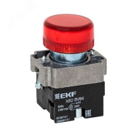 Лампа сигнальная BV64 красная с подсветкой EKF xb2-bv64
