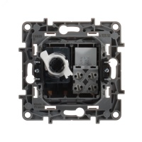 ETIKA Розетка телефонная+компьютерная RJ11+RJ45 категория 5 UTP белая Legrand/Daccord 672252 IEK