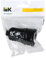 Гнездо штепсельное с заземлением черное 16А IEK ERP10-16-01-K02