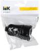 ERP10-16-01-K02 Гнездо штепсельное с заземлением черное 16А IEK 