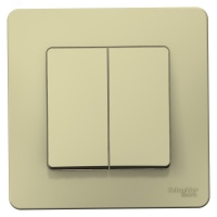 BLANCA С/У 2-клавишный ВЫКЛЮЧАТЕЛЬ (cх.5), 10А, 250B, БЕЖЕВЫЙ Systeme Electric BLNVS010507 SE (Потенциал)
