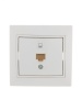 MIRA Розетка компьютерная RJ45 х 1 белая Lezard 701-0202-139