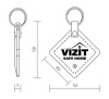 Ключ VIZIT-RF3.2 black Ключ RF (RFID-13.56 МГц). Кожаный брелок с тиснением логотипа, черный. Встроенная защита от несанкционированного копирования. Используется совместно с модификациями блоков вызова и контроллеров ключей, имеющих в наименовании литеру - F. Vizit Ключ VIZIT-R