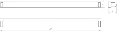 Б0043771 Светильник SPO-801-0-001-060 Св-к под светодиод. лампу T8 G13 600мм ЭРА 