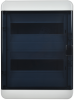 TF5-KP72-N-24-65-K03-K02 Корпус пластиковый навесной на 24 модуля КМПн-24 IP65 TEKFOR черная прозрачная дверь IEK 