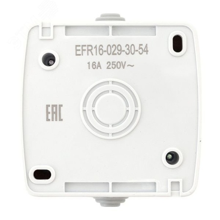 EFR16-029-30-54 Розетка 1-местная Мурманск 16А с заземлением с крышкой IP54 серый с защитными шторками EKF 