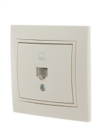 MIRA Розетка компьютерная RJ45 х 1 бежевая Lezard 701-0303-139