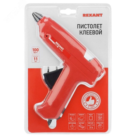 12-0105 Пистолет клеевой, 100 Вт, диаметр 11 мм, без кнопки REXANT 
