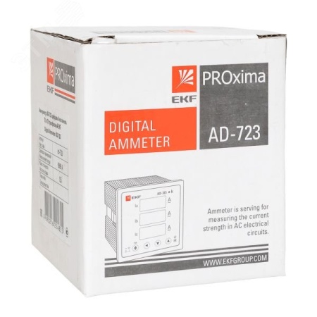ad-723 Амперметр AD-723 цифровой на панель (72х72) трехфазный PROxima EKF 