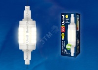 Лампа светодиодная LED 6вт 175-250в R7s 450Лм 3000K прозрачная Uniel UL-00001554