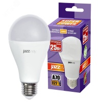 Лампа светодиодная LED 25w 3000K E27 груша 230/50 JazzWay 5018051A