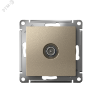 Розетка ATLASDESIGN TV оконечная 1DB механизм шампань Systeme Electric ATN000591