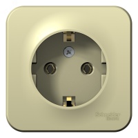 BLANCA О/У РОЗЕТКА с заземлением без шторок ИЗОЛ.ПЛ., 16А, 250В, БЕЖЕВЫЙ Systeme Electric BLNRA010117