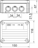 Коробка распаячная T100 влагозащищенная IP 66 150х116х67 OBO Bettermann T 100 2007077