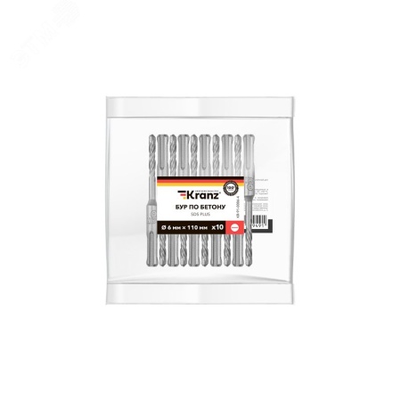 KR-91-0006-4 Бур по бетону 6х110х50 мм SDS-plus Kranz 