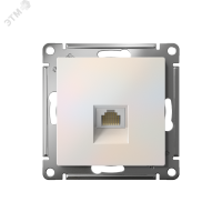 Розетка ATLASDESIGN компьютерная RJ45 механизм жемчуг Systeme Electric ATN000483