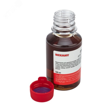 09-3627 Флюс для пайки, ЛТИ-120, 100 мл, флакон REXANT 
