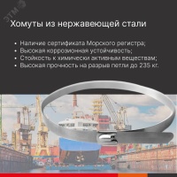 Хомут 300х4.6 из нержавеющей стали (50шт) DKC 27606
